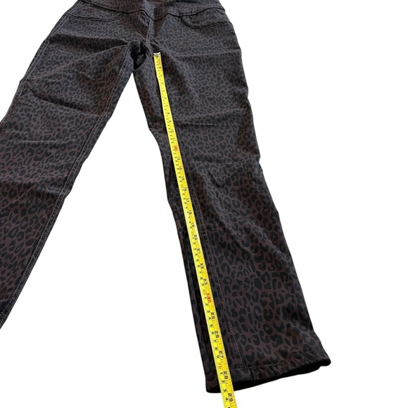 Cleo reversible leopard print pants brown small stretch office business casual - Picture 7 of 13